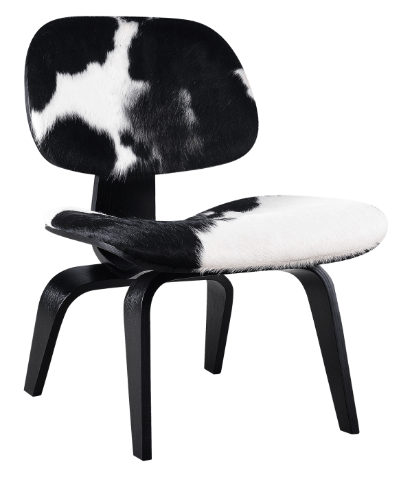 Eames LCW Lounge Chair Pony / Zwart