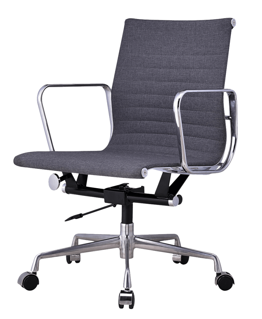 Office Chair Grey Fabric