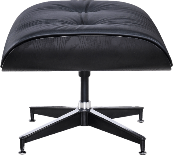 Eames Lounge Chair Ottoman / Hocker Full Black Edition