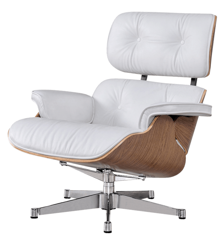 Armchair White Leather