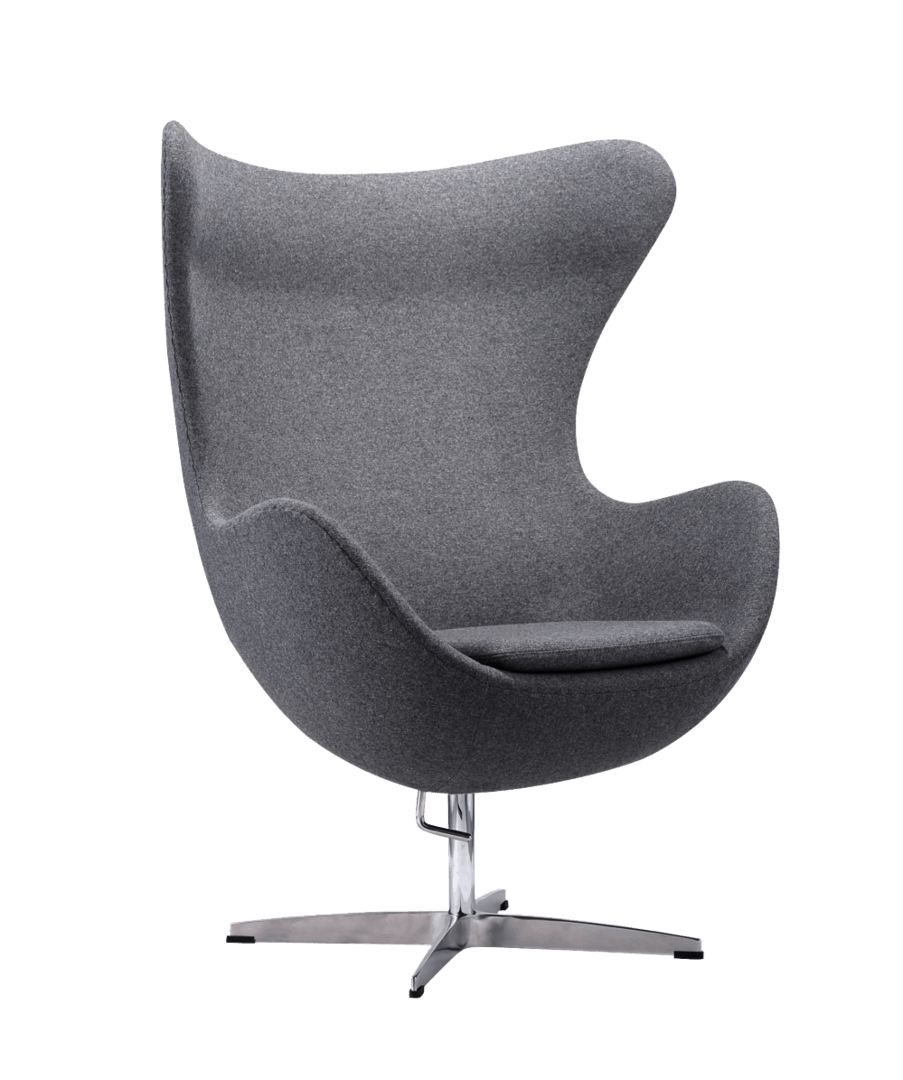 Egg Chair Dark Grey Kasjmier | Cavel Design