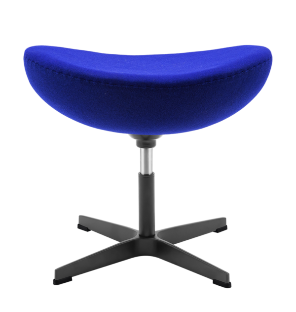 Egg Chair Ottoman / Hocker Blauw Kasjmier