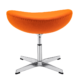 Egg Chair Ottoman / Hocker Oranje Kasjmier