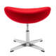 Egg Chair Ottoman / Hocker Rood Kasjmier