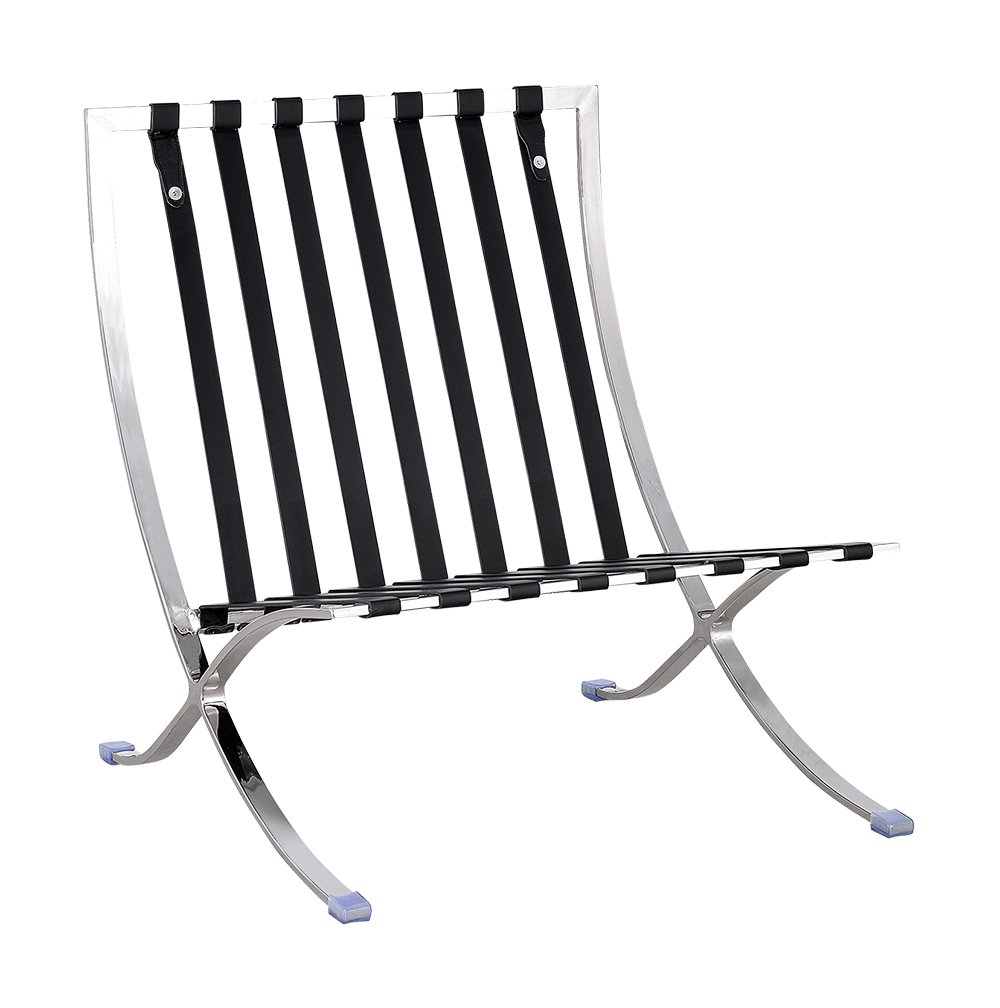 Barcelona Chair XL Zwart Leer