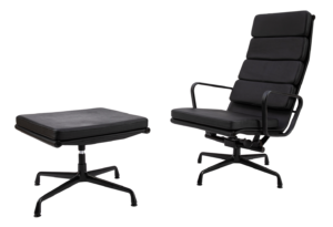 Privé: Eames EA 222 Softpad Lounge Chair EA 223 Ottoman Full Black Edition (verwijderen)