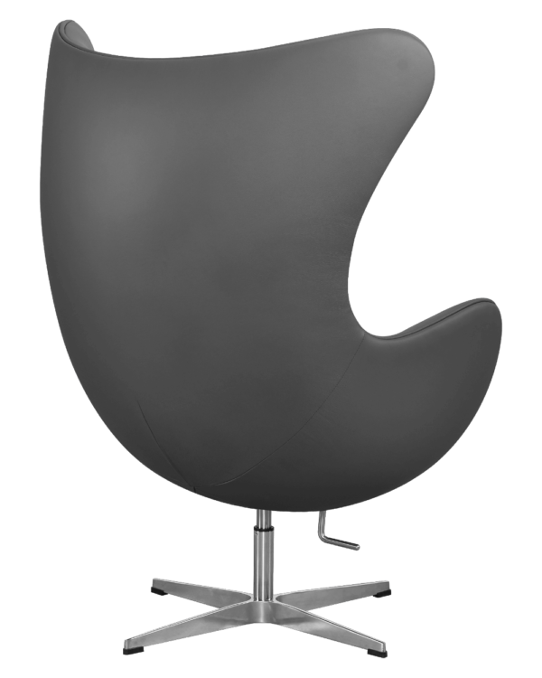 Egg Chair Grijs Leer