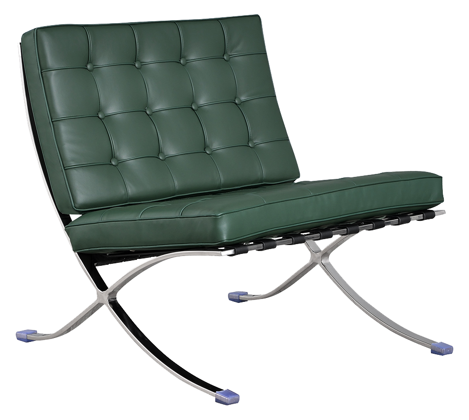 Relax Chair Green Leather