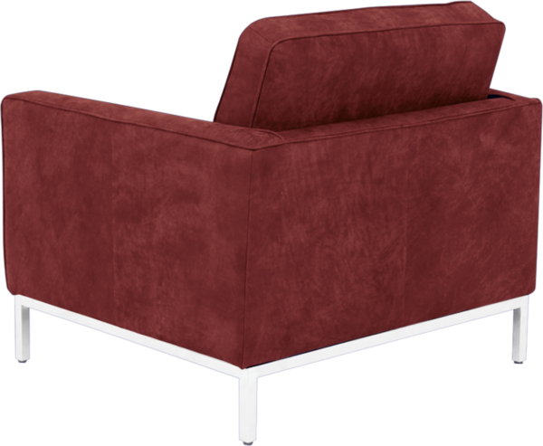 Florence Knoll Chair Bordeaux Red Velvet