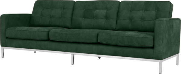 Florence Knoll Drie Zits Forest Green Velvet
