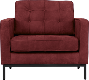Florence Knoll Chair Bordeaux Red Velvet