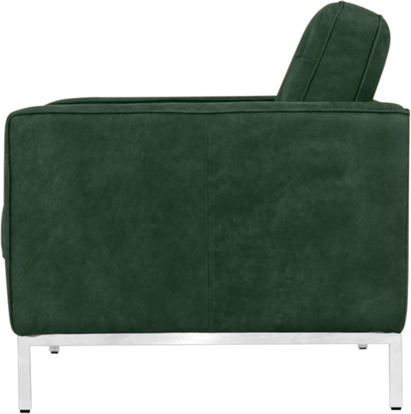 Florence Knoll Chair Forest Green Velvet