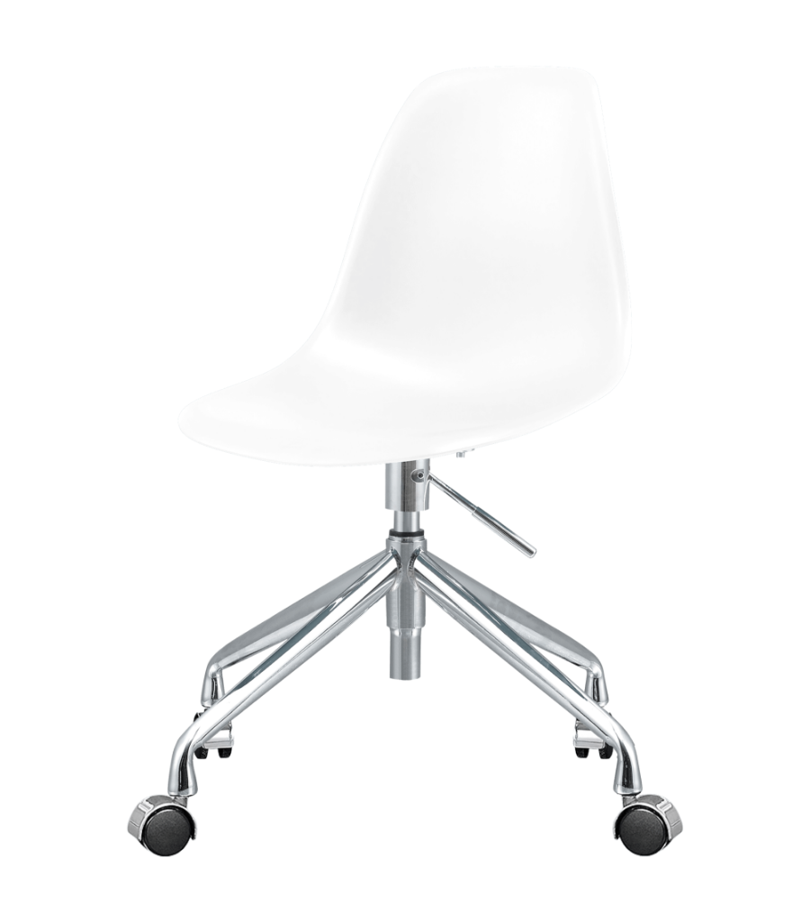 Tomaat Voorkomen vertrekken Ames Bureaustoel Wit | Zonder Armleuning - Bestel bij Cavel Design!