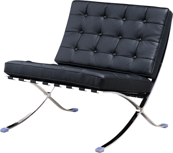 Barcelona Chair Luxe Volleer Zwart