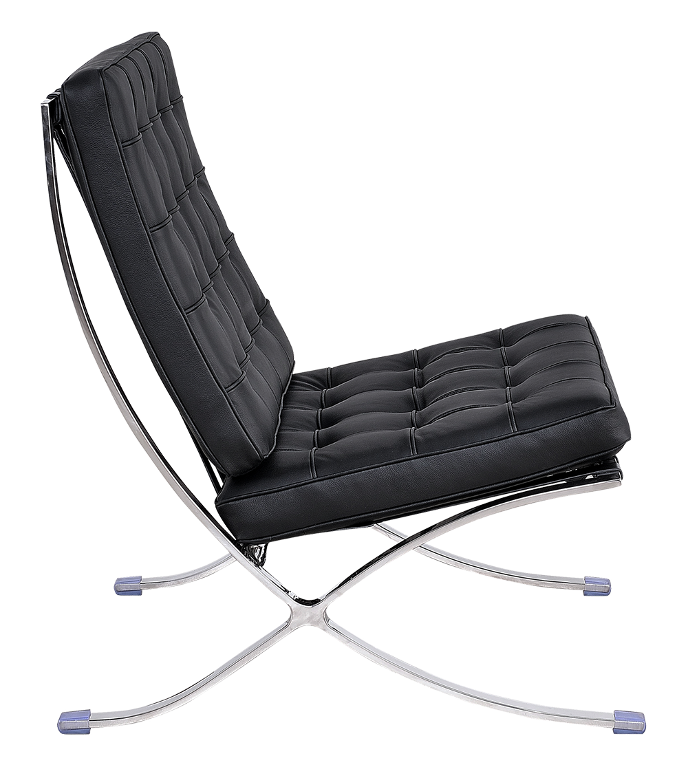 Paviljoen Chair XL Zwart Leer