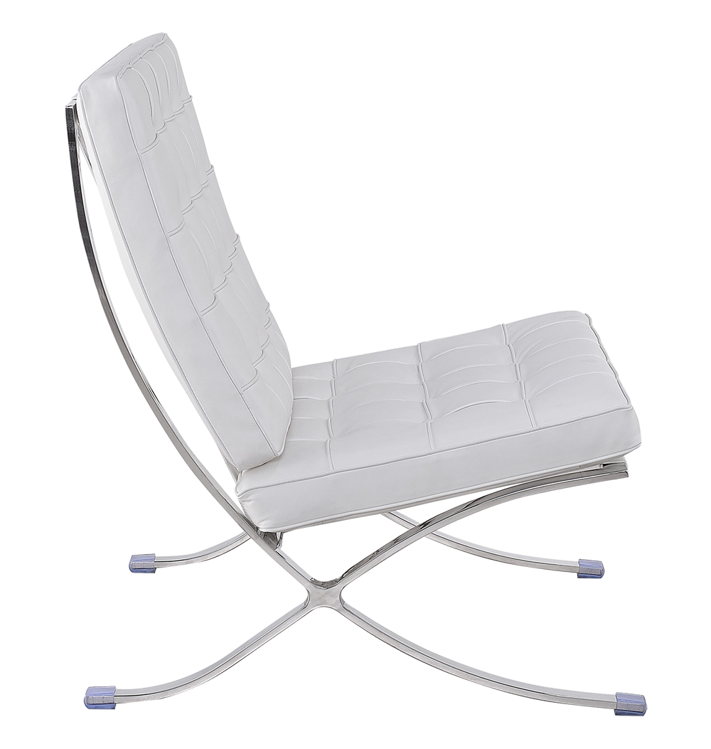 Barcelona Chair Luxe Volleer Wit