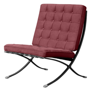 Paviljoen Chair XL Bordeaux Red Velvet | Black Frame