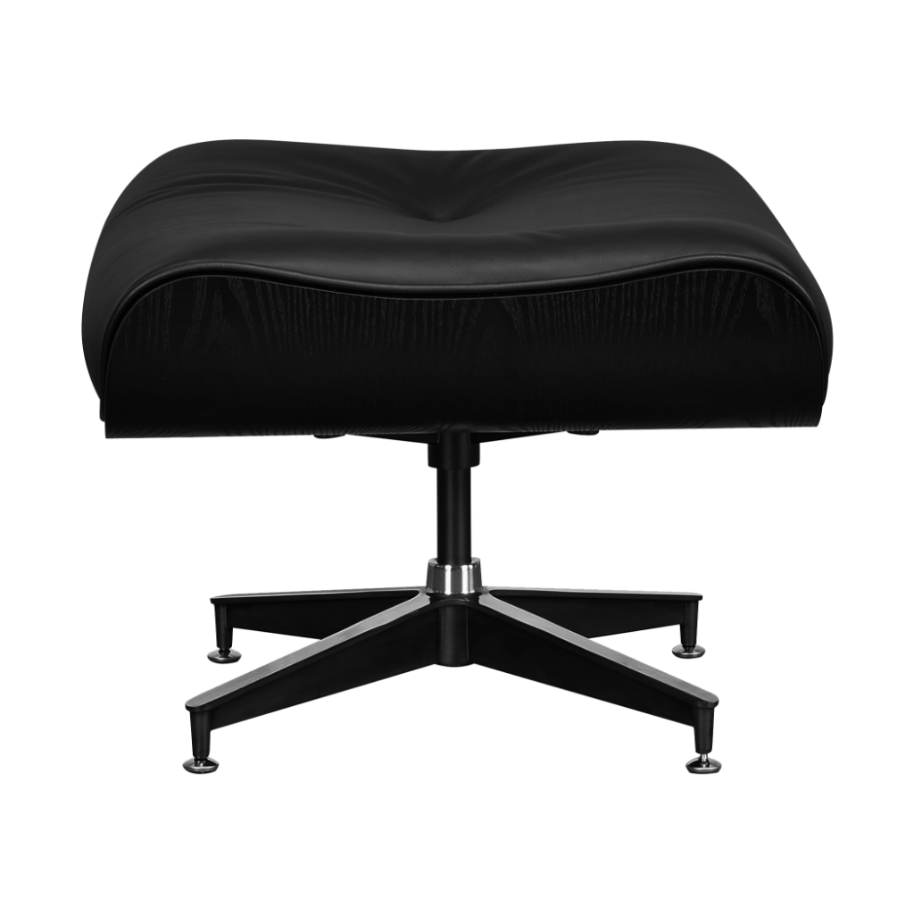 Cavel Lounge Chair Ottoman / Hocker Full Black Edition