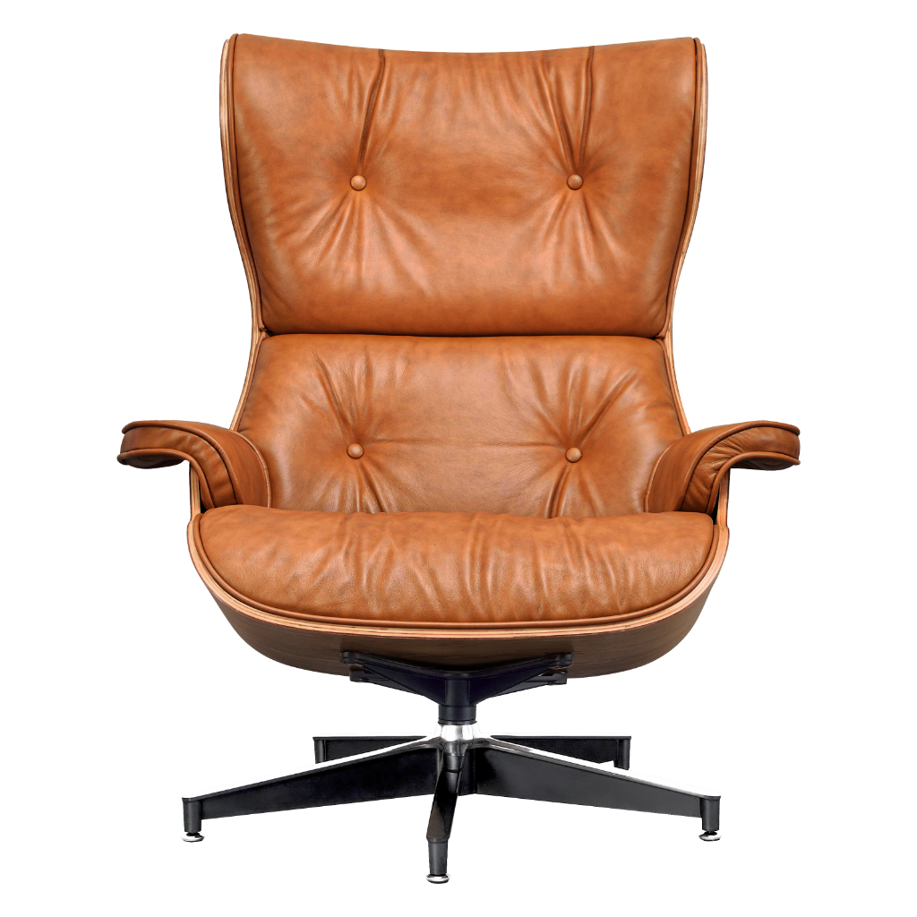 Cavel Lounge Chair Cognac/Bruin Leer | Essen Schalen