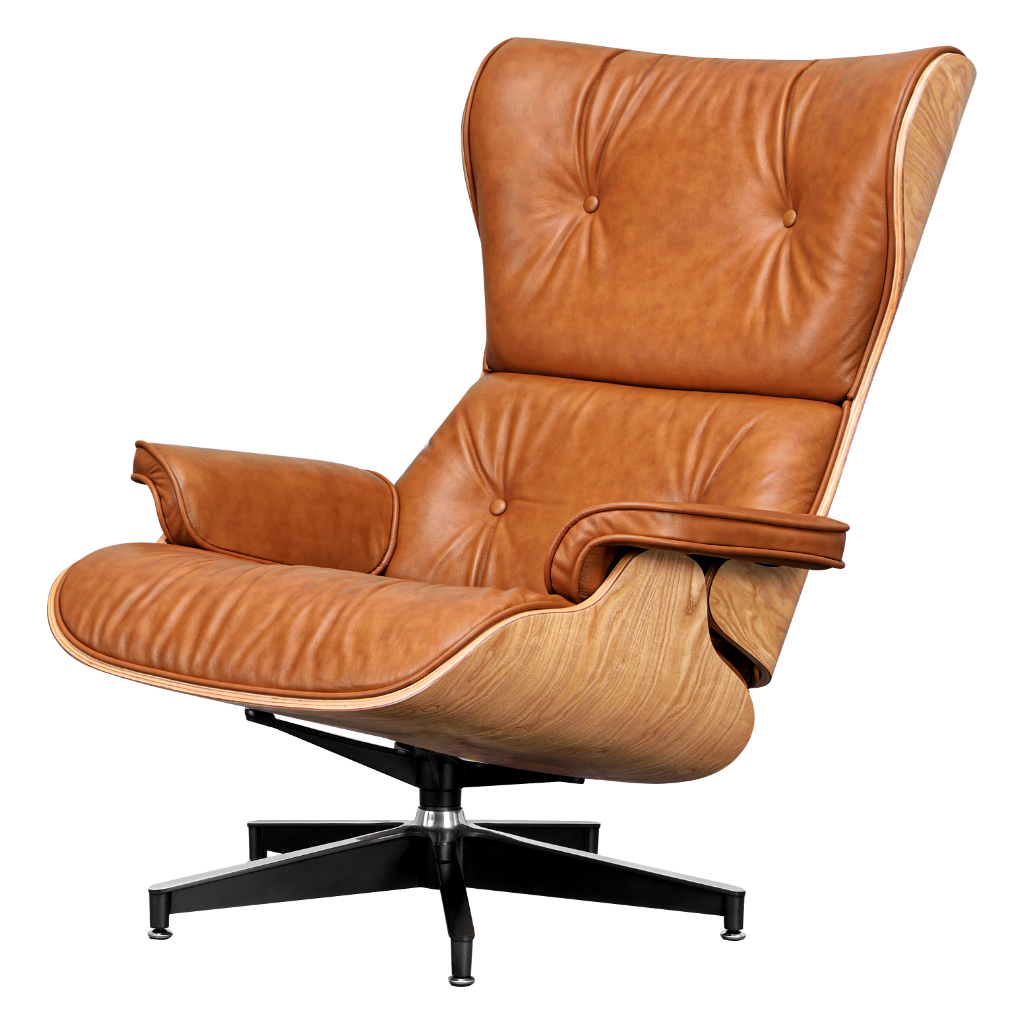 Cavel Lounge Chair Cognac/Bruin Leer | Essen Schalen