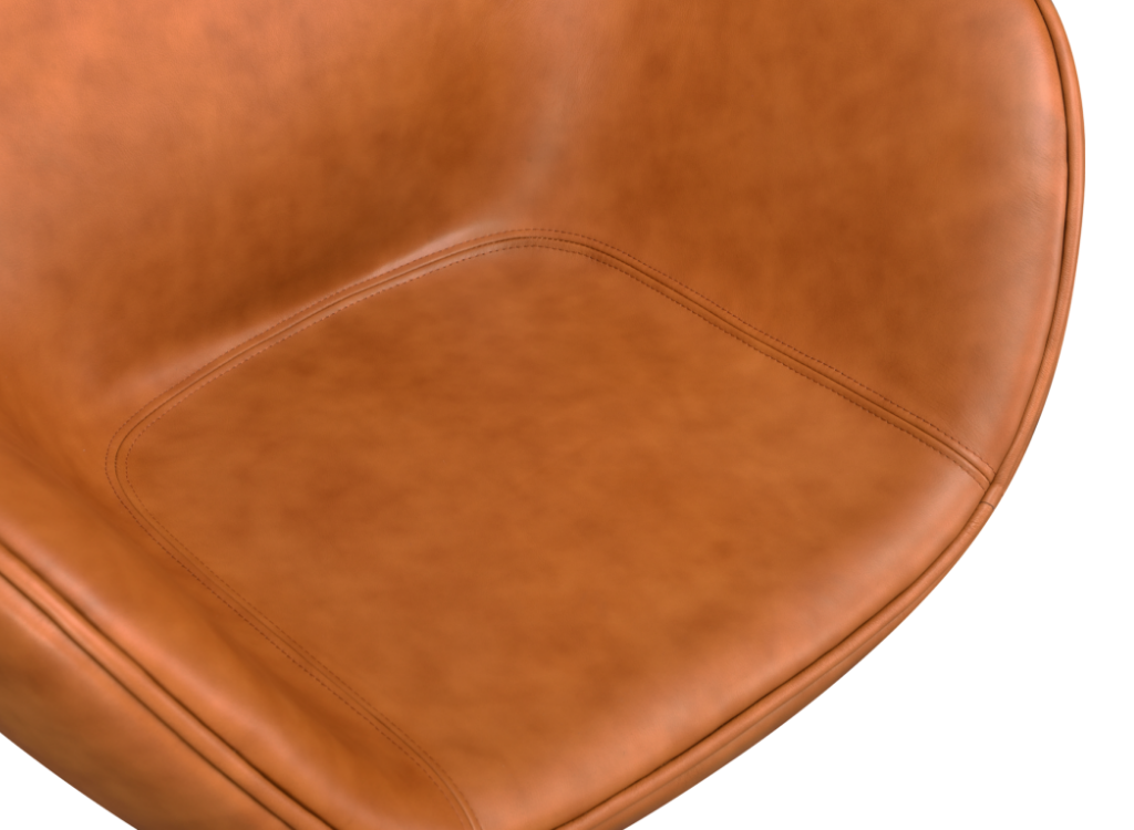 Flegg Chair Cognac / Bruin Leer | OUD MODEL