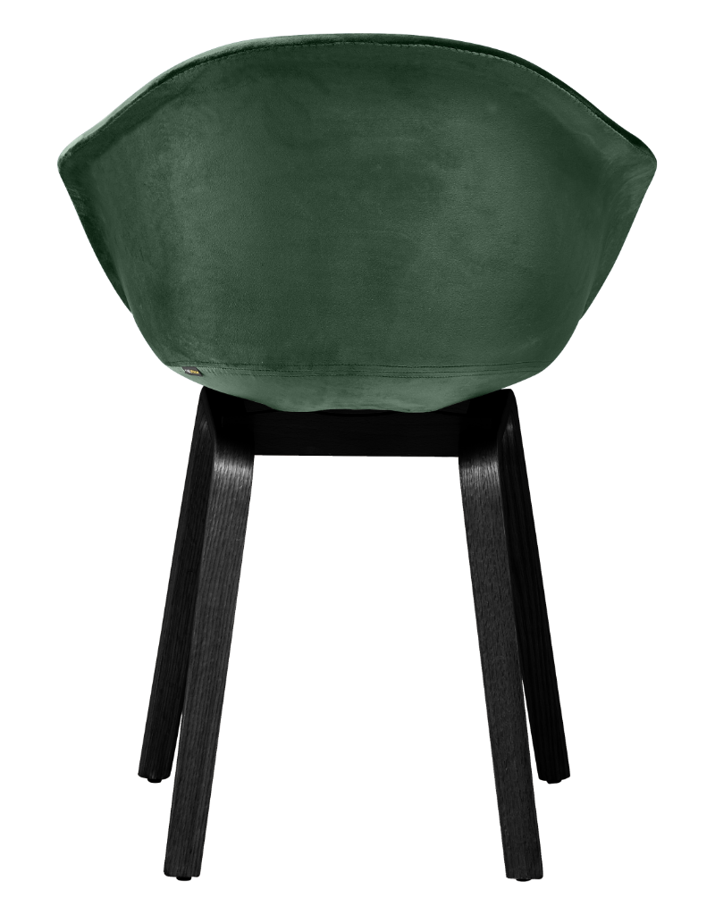 HEJ Chair Wood | Forest Green Velvet