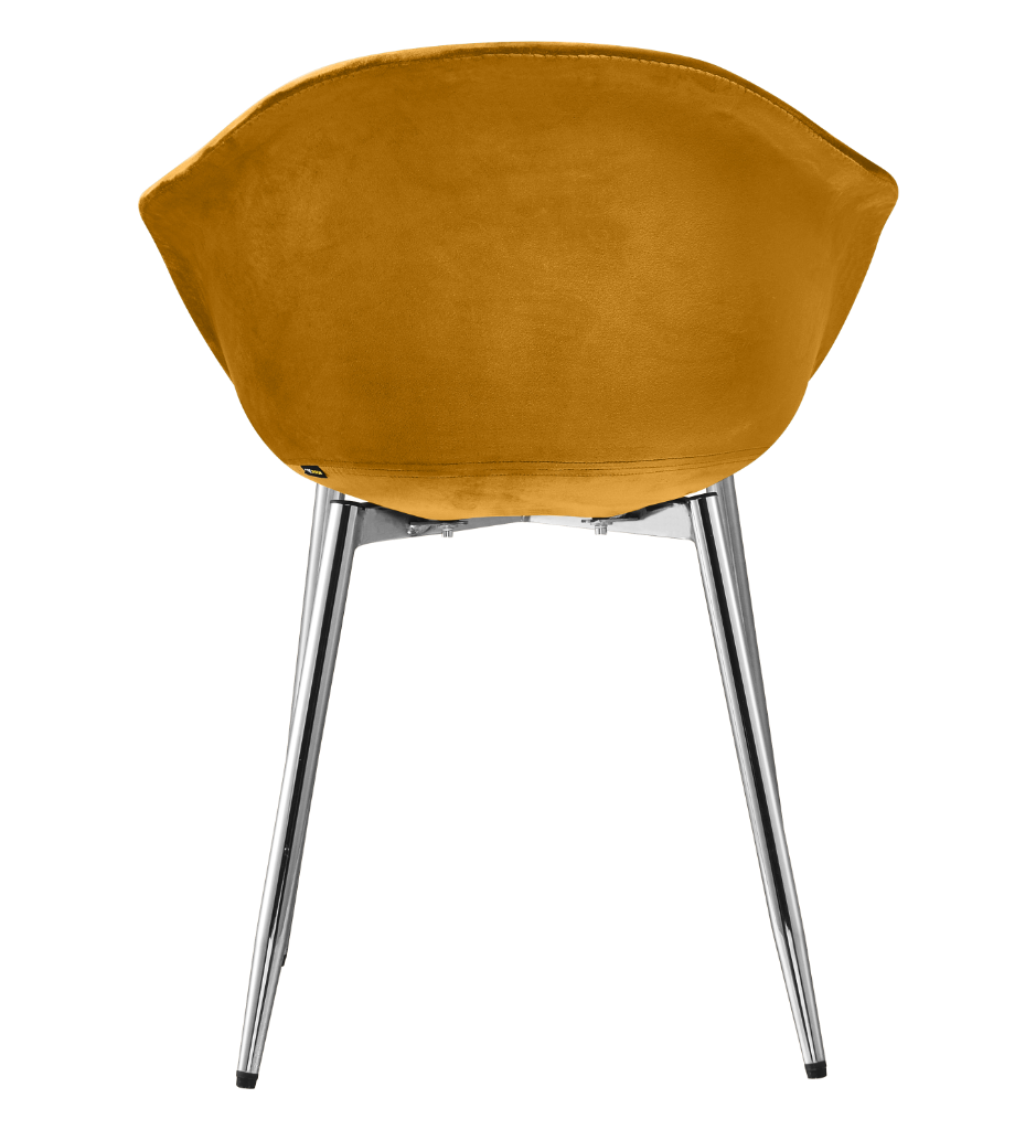 HEJ Chair Metal | Okergold Velvet