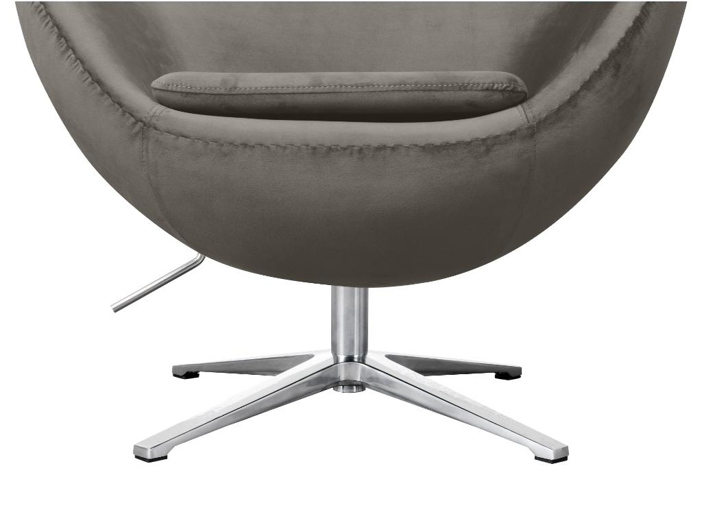 Flegg Chair Elegant Silver Velvet