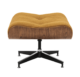 Cavel Lounge Chair Ottoman / Hocker Bruin Bouclé | Walnoot Schaal