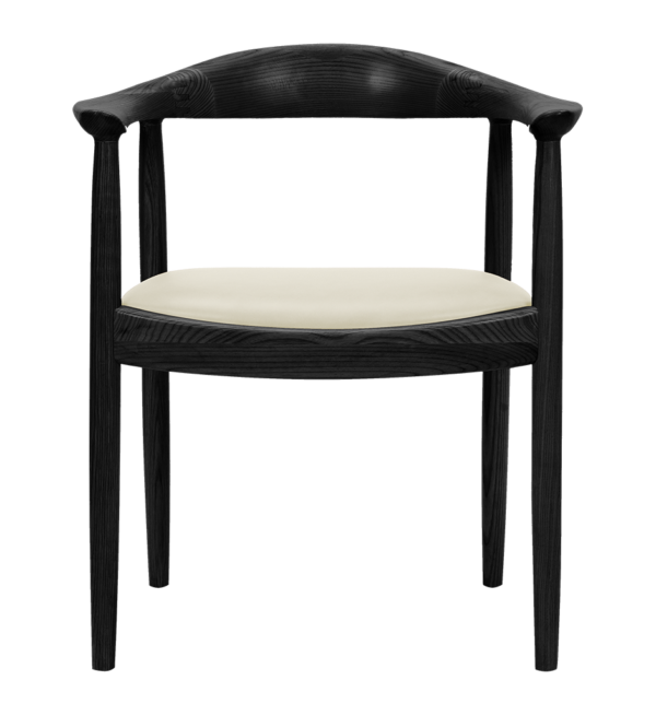 Wegner Kennedy Chair | Zwart Essen | Offwhite Zitting