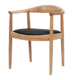 Kennedy Chair | Naturel Essen | Zwarte Zitting