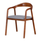 Artson Chair | Notenhout | Grijs Linnen