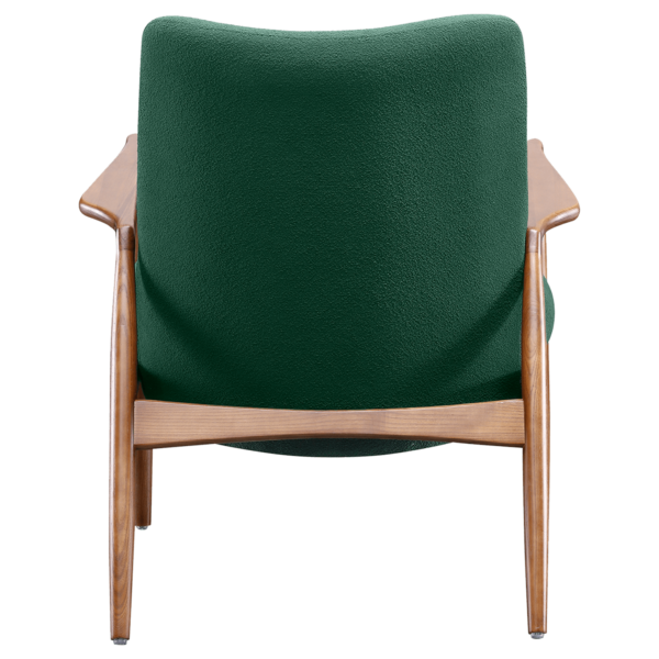 Scandinavische Lounge Chair teddy groen