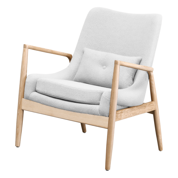 Scandinavische Lounge Chair teddy taupe