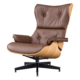 Cavel Lounge Chair Bruin Leer | Essen Schalen