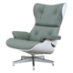 Cavel Lounge Chair Mint Leer | Wit Essen Schalen